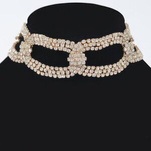 Rhinestone Chain Choker